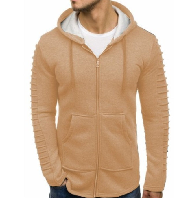 PLEATED HOODIE