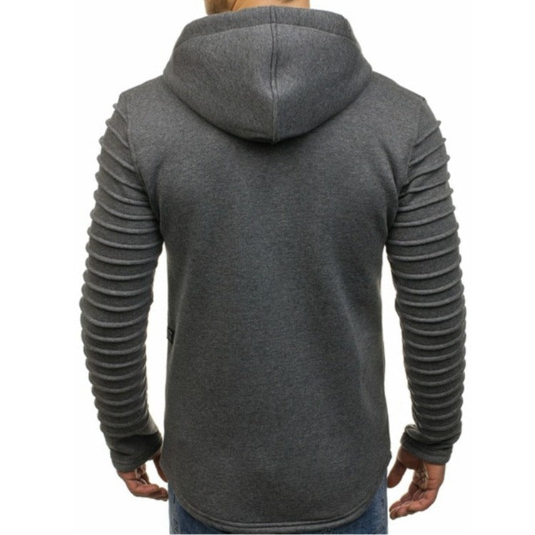 PLEATED HOODIE