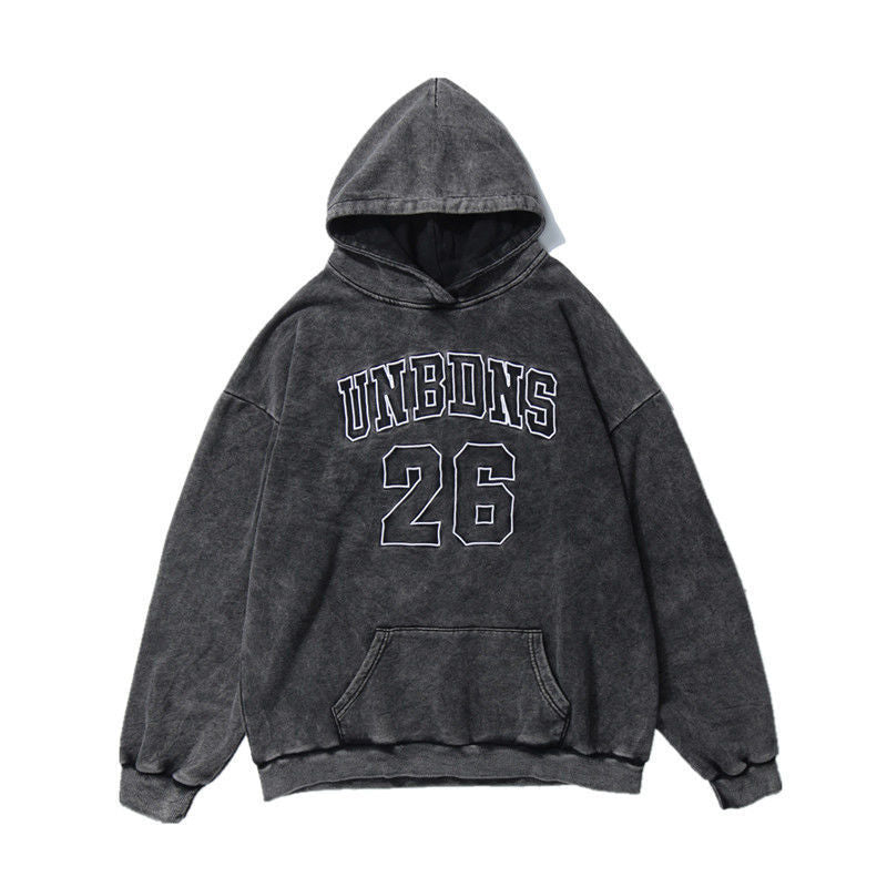 Retro sports jersey hoodie