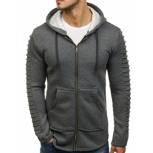 PLEATED HOODIE