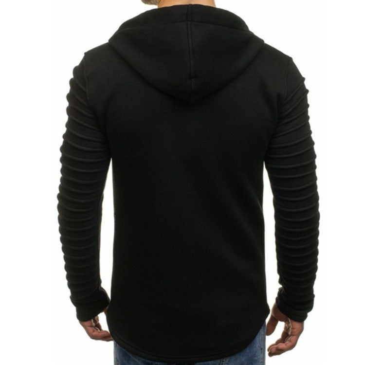 PLEATED HOODIE