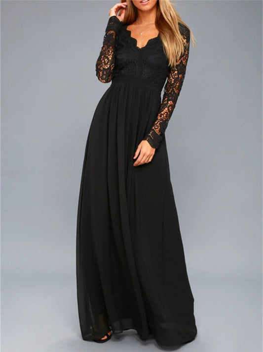 BACKLESS LONG SLEEVE DRESS